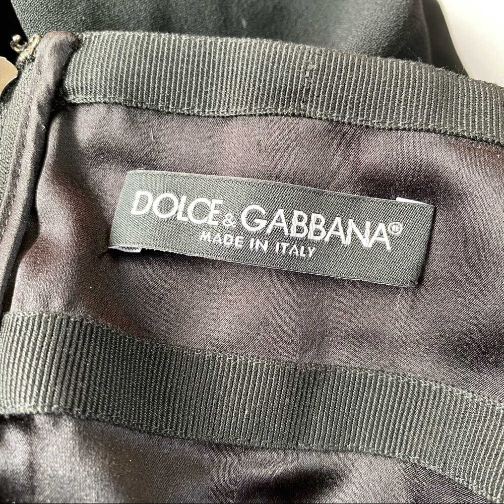 Dolce & Gabbana black flounce flared midi skirt - Picture 6 of 9